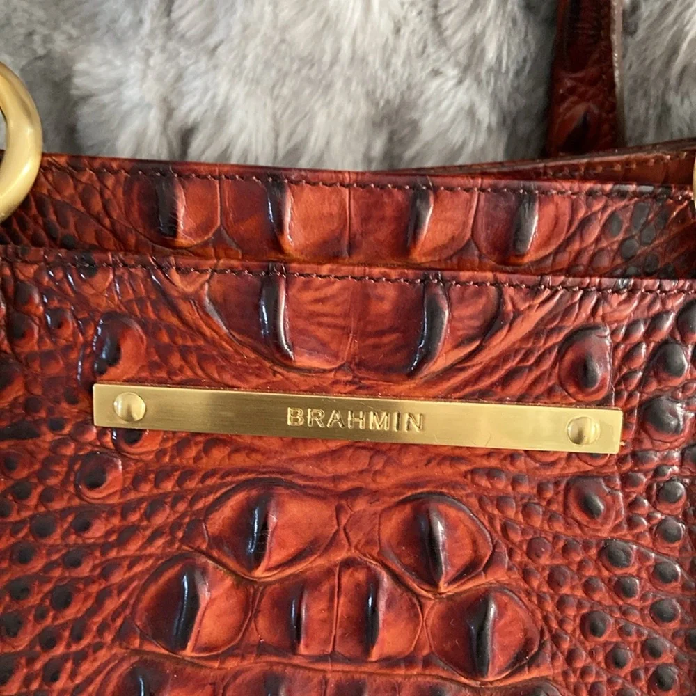 Brahmin  Melbourne croc  large handbag purse